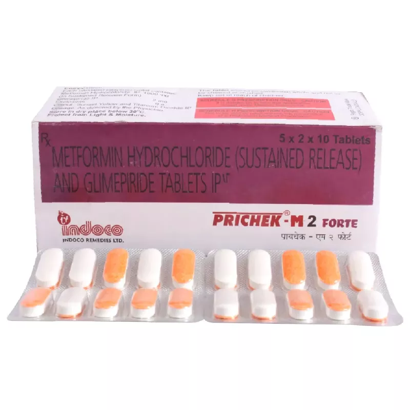 Prichek M Forte 2mg/1000mg Tablet